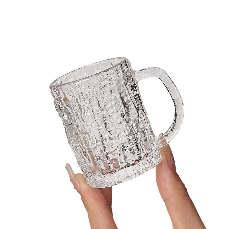 Mini tazas de vino en tazas de vidrio con mango creativo tazas de vino blanco una taza o dos tazas de una taza de menú de vidrio