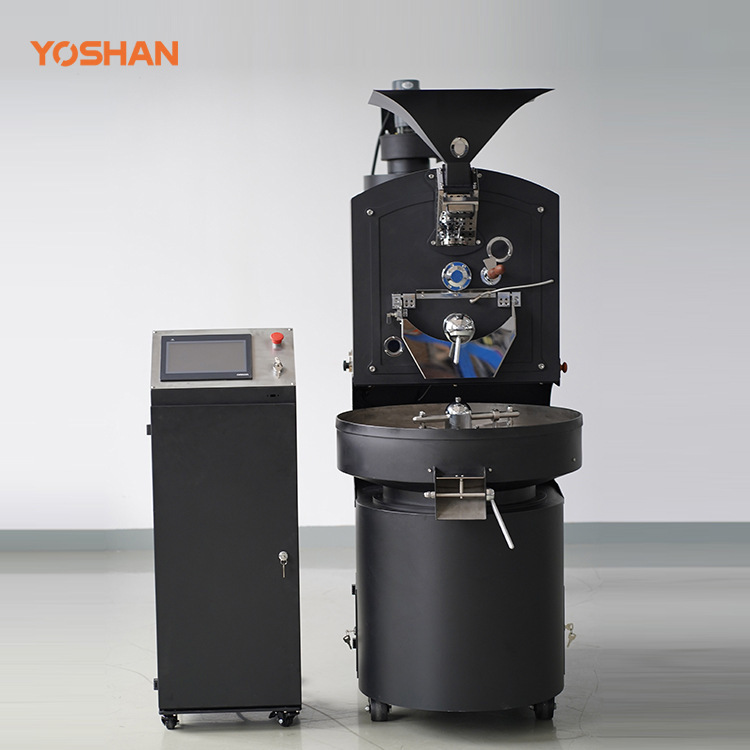 Factory direct sale 6KG semi-automatic coffee bean roaster YOSHAN commercial roaster, gas/electric heating