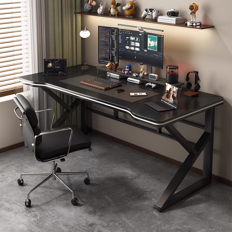 Computer Desk Desktop Home Game E-Sports Table Office Desk and Chair Simple Modern Bedroom Desk Student Study Table