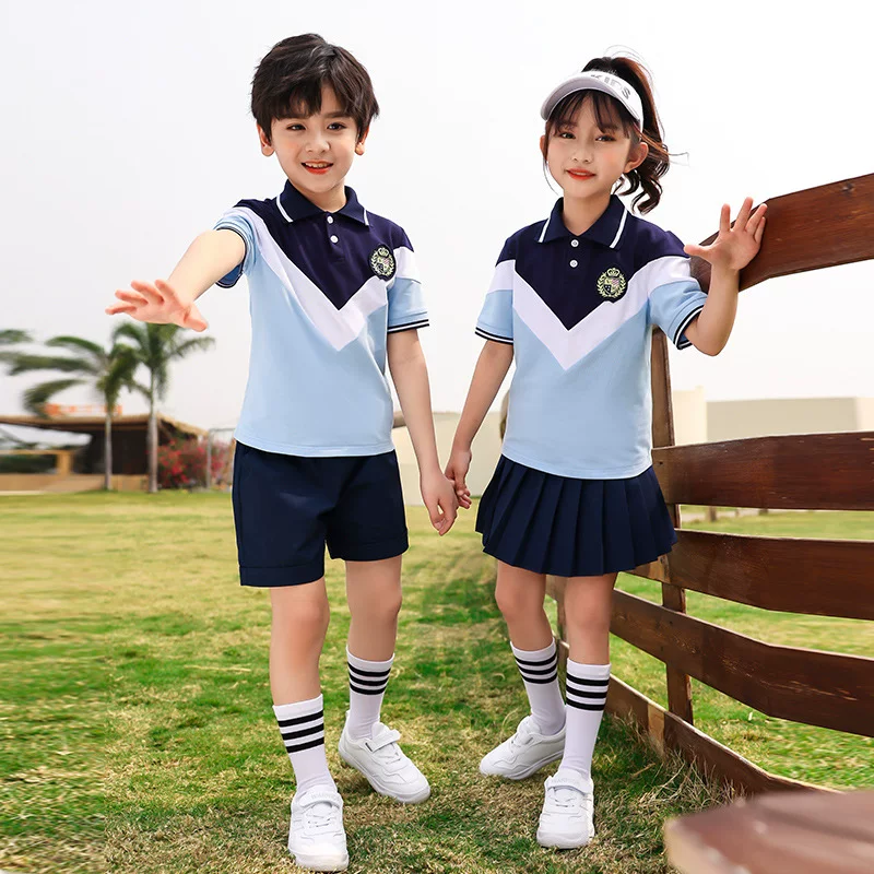 Summer children's uniform for kindergarten for elementary school students, suit