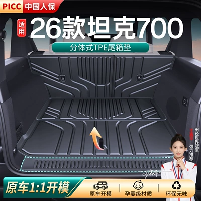Suitable for 26 models of Tank 700 New Energy Hi4-t/Hi4-z trunk mat interior accessories TPE trunk mat