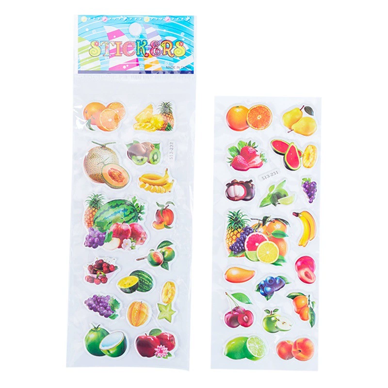 3D мультфильм Пузырьковые наклейки детский сад награда наклейки маленькие подарочные наклейки детские милые пузырьковые наклейки