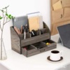 Wooden storage box, stationery for elementary school students, pens holder home use