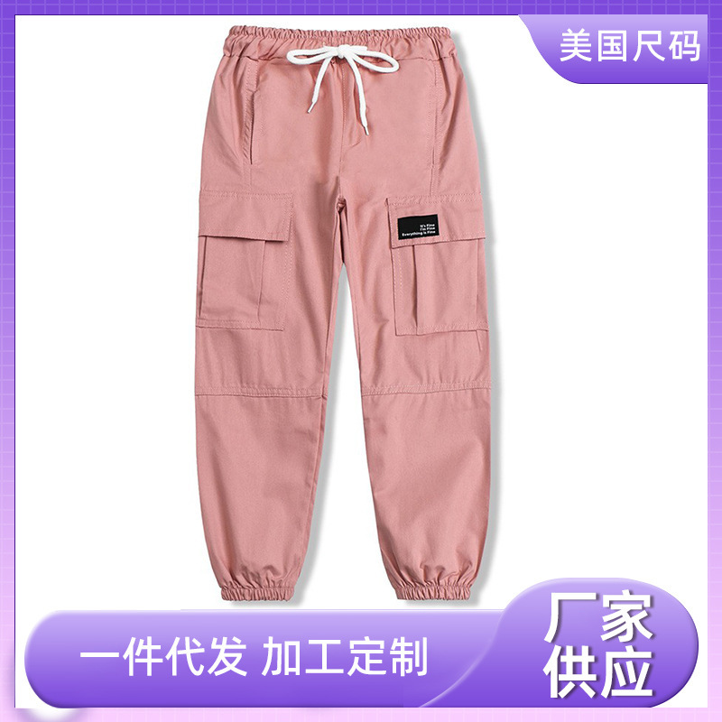 Amazon Foreign Trade Us Size Women's Cargo Pants with Multiple Pockets, Jogger Style, Multi-Color Casual Sports Pants for Cross-Border Sales