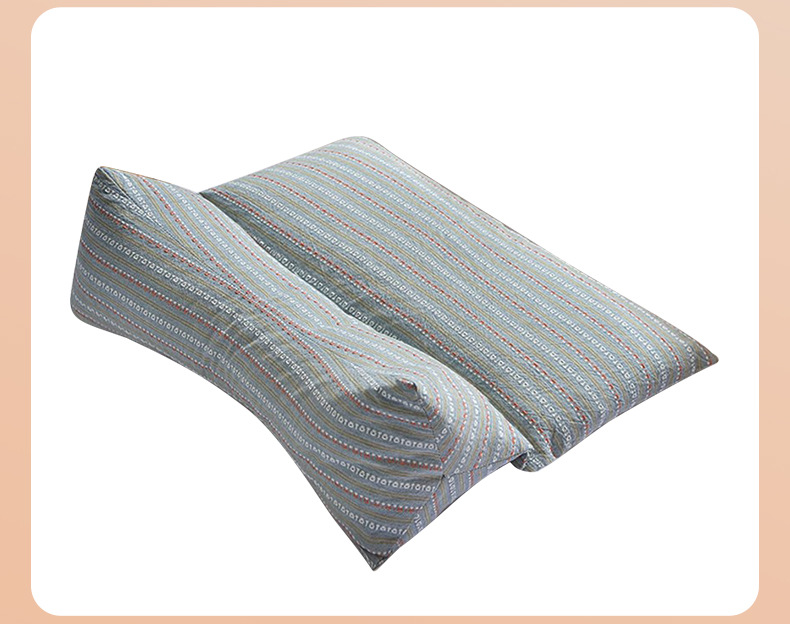 Buckwheat Hull Pillow Triangular Cervical Support Pillow for Sleep and Neck Comfort Home Use preparation