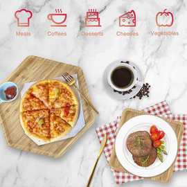 木制餐具茶水托盘餐盘水果盘酒店托盘家用点心盘烧烤盘沙拉实木盘