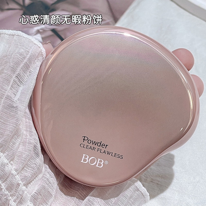 ボブ Xinhuo パウダーケーキメイクアップと輪郭ナチュラル長期持続コンシーラー防水オイルコントロール保湿ノンスティックパウダーウェットとドライ使用|undefined