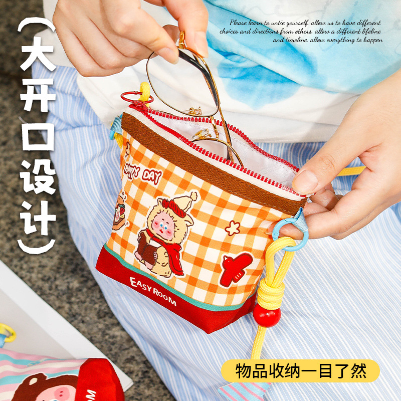 Мультяшный ремешок для сумки, небольшая сумка, кошелек, милая универсальная сумка через плечо, сумка-органайзер для выхода на улицу