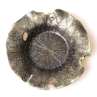Transfronterizo fábrica directa aleación posavasos taza de té aislamiento posavasos hoja residual posavasos Kung Fu ceremonia del té Accesorios