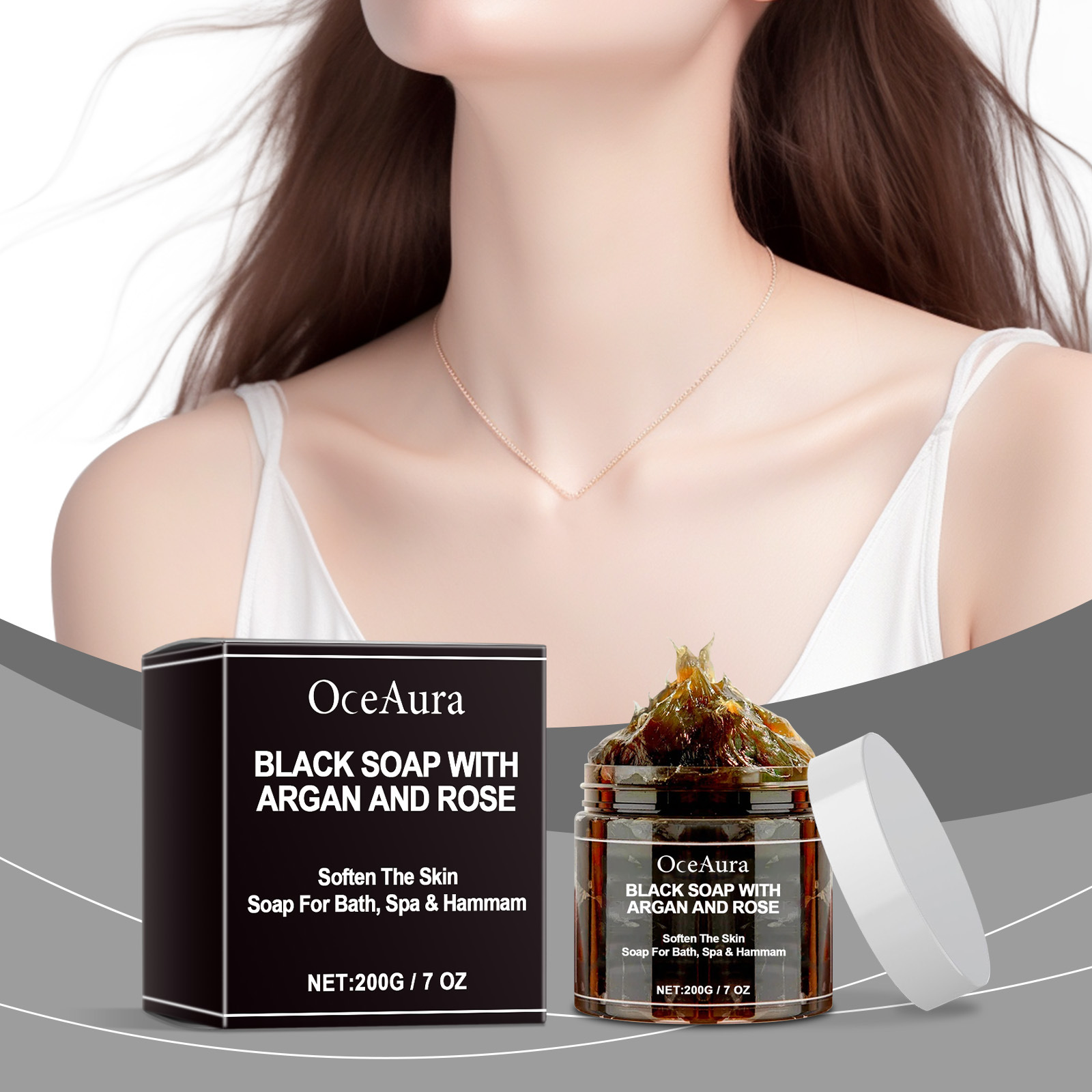Factory Direct Sales Oceaura Bath Cleansing Soap Deeply Cleanses the Body, Moisturizes the Skin, Removes Odor, and Leaves a Long-Lasting Fragrance