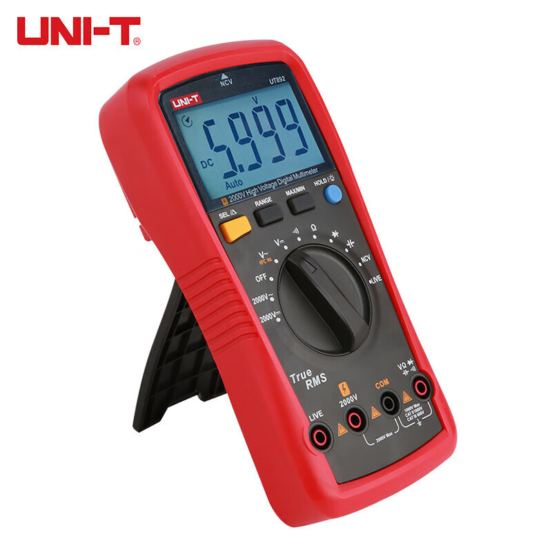 UNI-T UT892 2000V multímetro digital de alto voltaje de alta precisión anti-combustión inteligente AC / DC