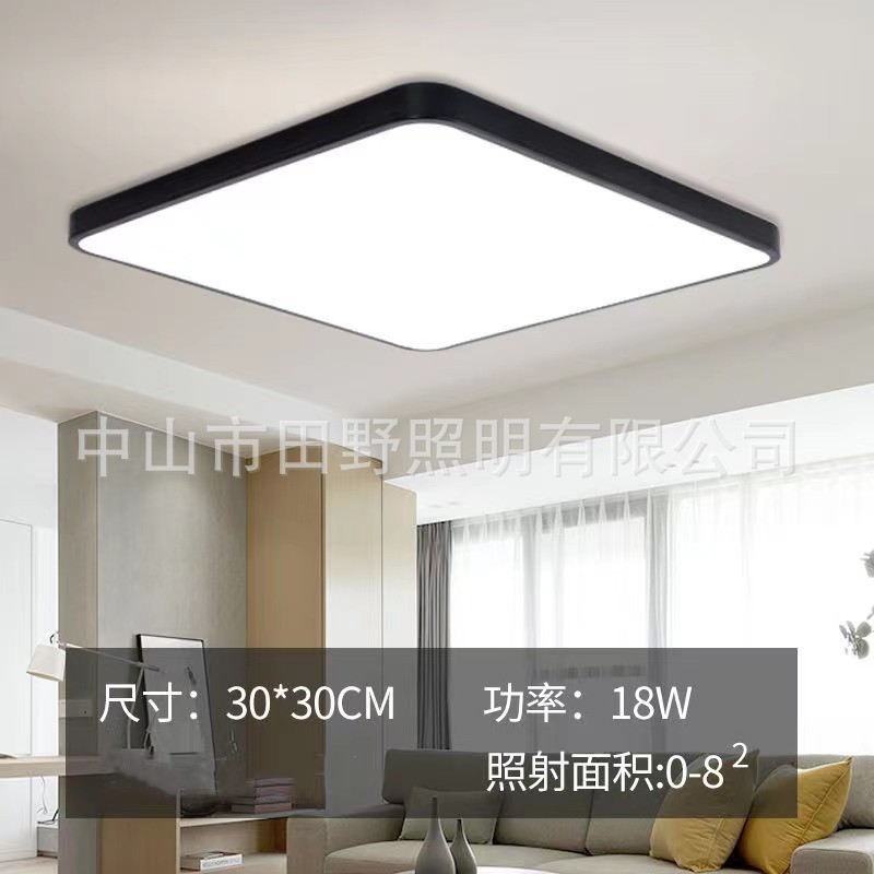北欧 LED シーリングランプ長方形超薄型リビングルームランプ寝室バルコニーモダンなシンプルな雰囲気の照明器具|undefined