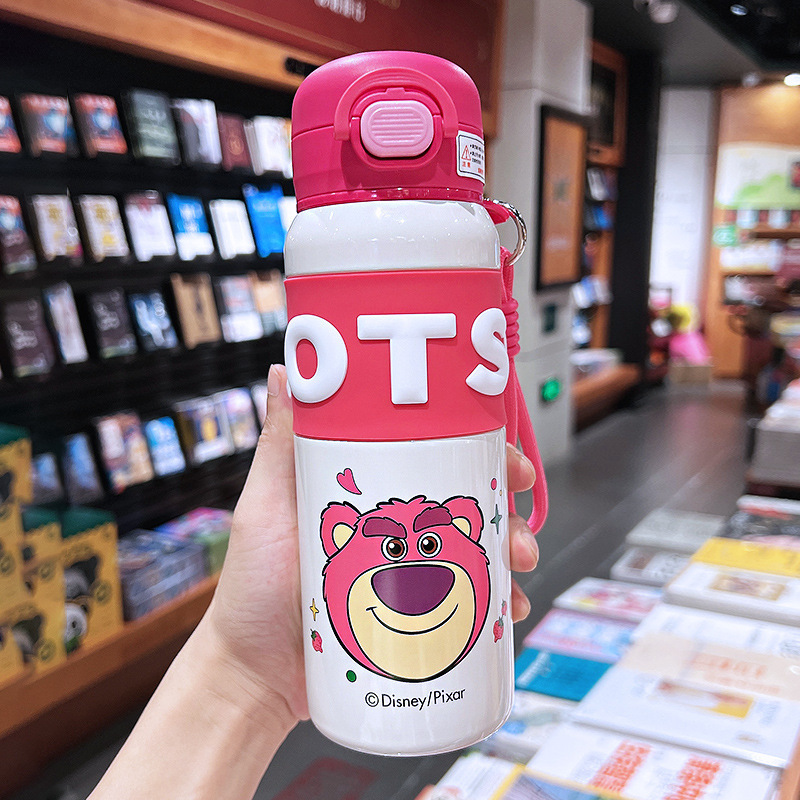 女の子用ミッキー魔法瓶カップ、見栄えの良いダブルドリンクカップ、かわいい子供用ストローカップ、小学生用スクールカップ|undefined