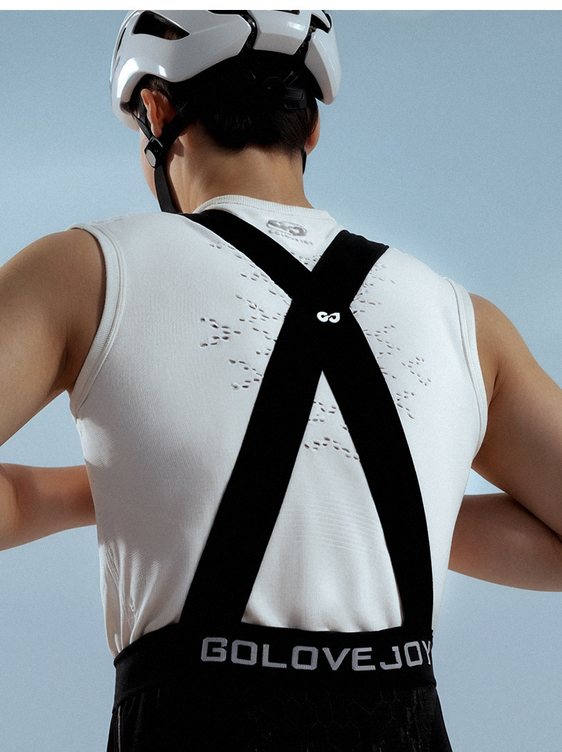 Gilet de cyclisme d'été shapewear VTT vélo de route séchage rapide évacuant la transpiration sport fitness T-shirt à manches courtes QXF04_voghion.com