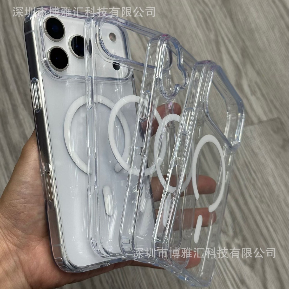 Aplicable para iPhone17promax alta permeabilidad magnética teléfono móvil Apple 16promax Bayer anti-amarillo dos en uno conjunto image 5