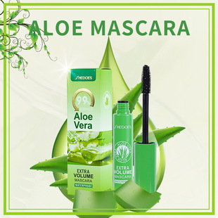 Southeast Asia Cross-border Shedoes Aloe Vera Essence Waterproof Sweat-proof Thick Curly Long No Sizzy Mascara