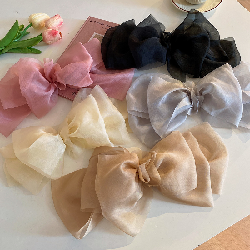 Fairy Style Bow Knot Gauze Hair Clip display picture 1