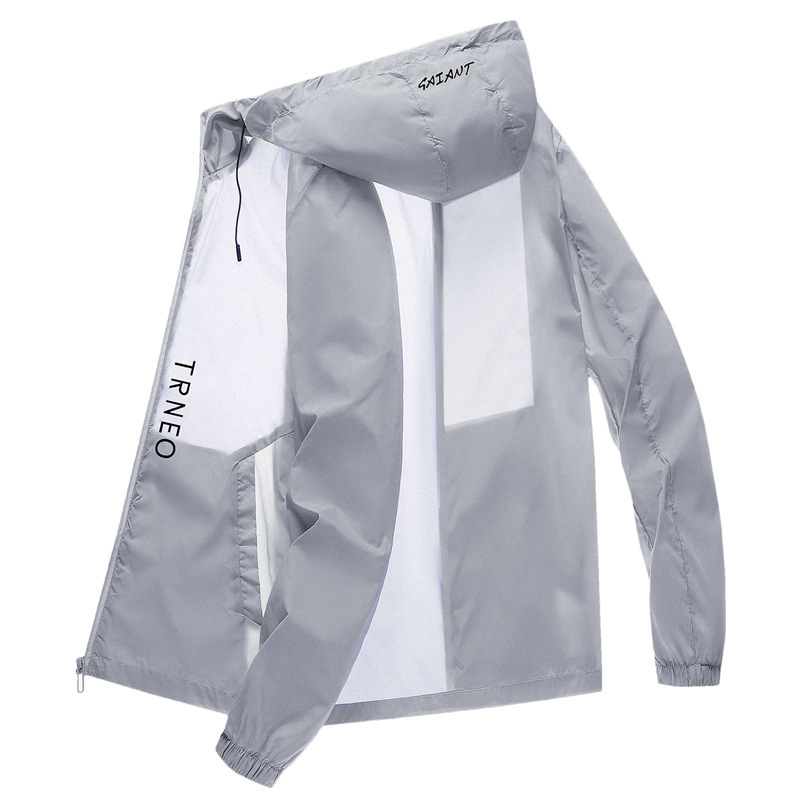 Chaqueta de protección solar de moda nueva chaqueta delgada de hombre de verano al aire libre ventilada ropa de piel anti-UV