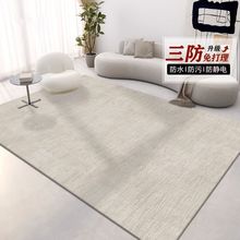 客廳地毯免洗可擦卧室地墊防水防污防靜電輕奢耐臟加厚沙發茶幾墊