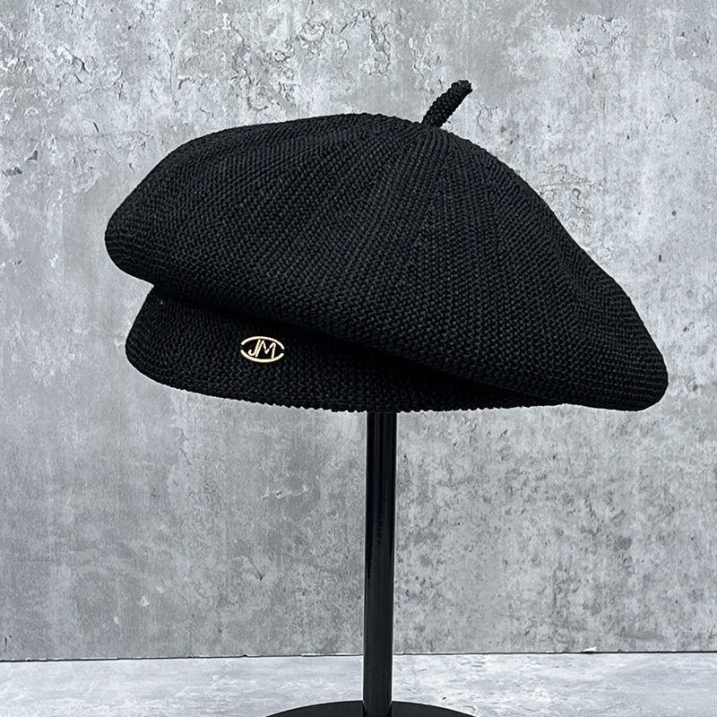 High quality thin knitted breathable summer beret