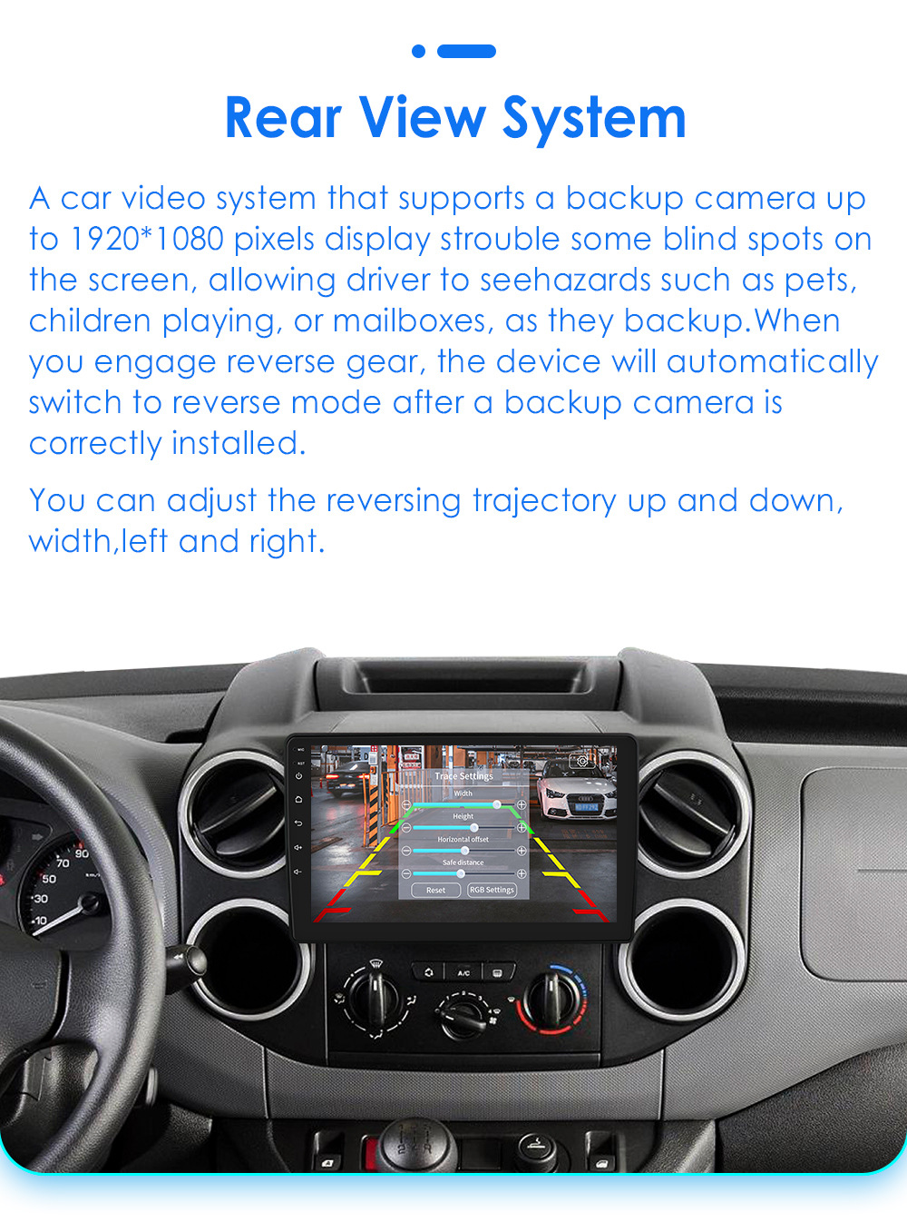 Applicable to 08-19 Citroen B9 Peugeot Partner Android smart large screen car central control Navigator