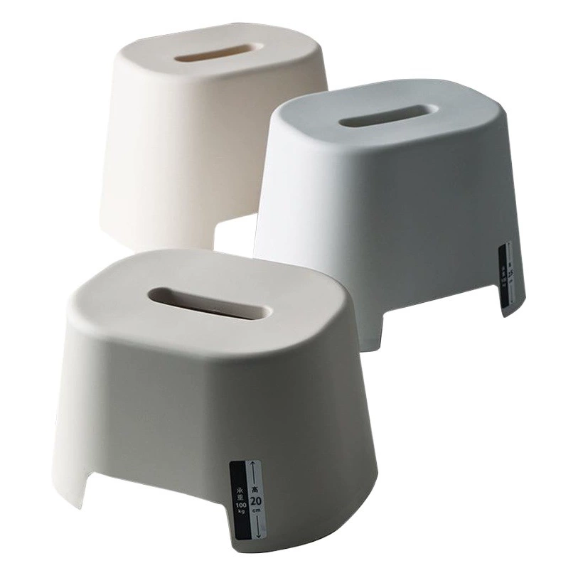 Пластиковый табурет Детская ванная комната Нескользящая маленькая скамья Маленький табурет для гостиной Модный табурет для смены обуви Утолщенный бытовой