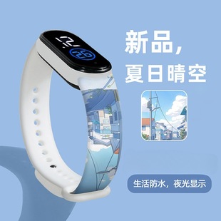 Small fresh electronic watch student sports ins style small smart girl boys and children bracelet watch
