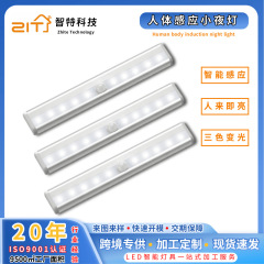 LED 人体誘導ライトストリップ充電式赤外線ライトキャビネットライトワードローブワインキャビネット靴キャビネット誘導夜の光ストリップ
