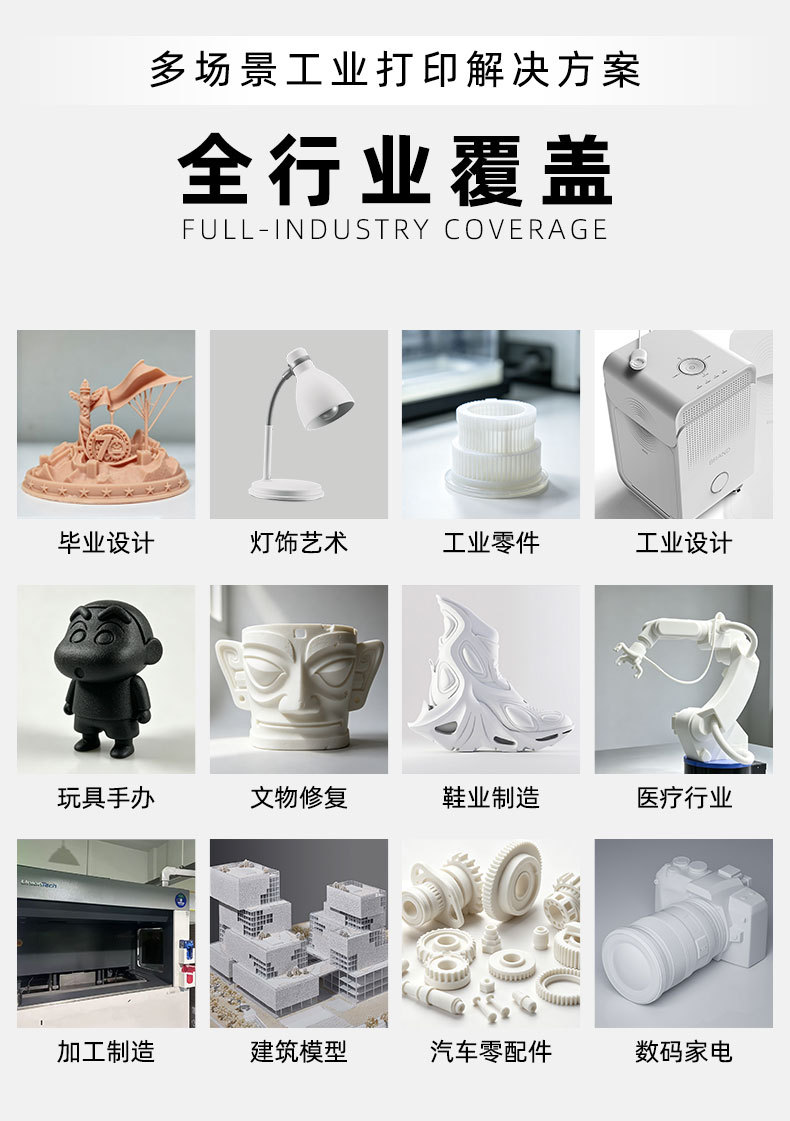 3D Printing Model Abs Resin Nylon Tuozhu Hp Processing Technology Industrial Precision Small Batch Silicone Mold Reproduction