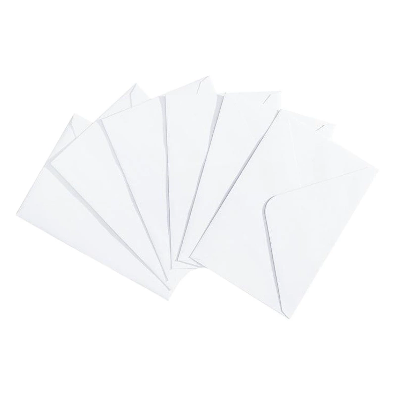 B6 однотонный конверт белый Западный конверт для хранения поздравительных открыток с клеем трансграничный Amazon горячая распродажа