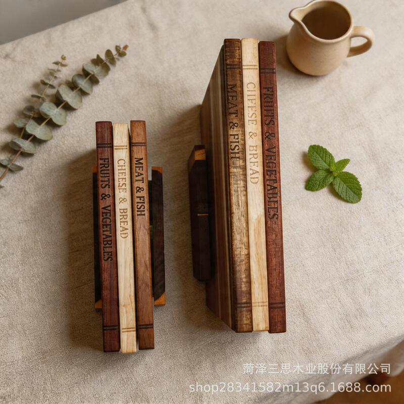 Cross-Border Acacia Wood Cutting Board Factory Produces Wooden Chopping Boards for Home Use, Book-Shaped Solid Wood Cutting Boards Cross-Border Acacia Wood Cutting Board Factory Produces Wooden Chopping Boards for Home Use, Book-Shaped Solid Wood Cutting Boards