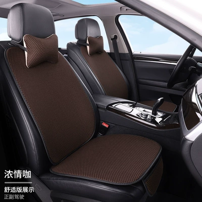 car seat cushion whole car | Seat cushion, seat cover - passionate-coffee-2-single-seat-2-backrests-2-headrests-massage-net