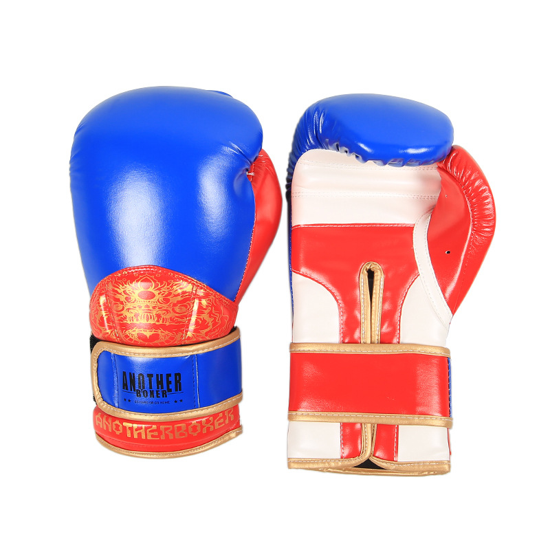 Nuevos guantes de boxeo Guantes de boxeo Sanda para adultos en casa Guantes de boxeo de boxeo de lucha de Muay Thai Entrenamiento de sacos de arena Guantes de boxeo para hombres y mujeres transfronterizos