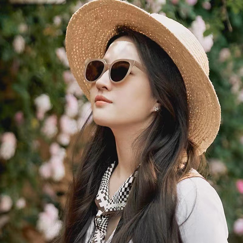 Liu Yifei mismo estilo gafas de sol estilo coreano de moda marco grande gafas de sol cuadradas celebridad de Internet mismo estilo ins selfie gafas de sol Retro