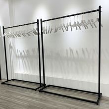 铁艺衣架杆服装店男女货架展示架落地式中岛架侧挂架衣服架子特价