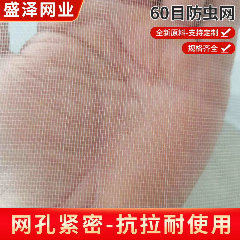 厂家现货销售60目普通抗氧化防虫网农用大棚防虫网果园小拱棚用网