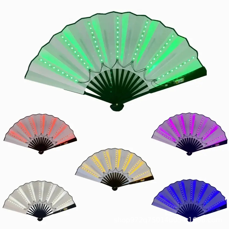 120g Weight Fan Home Textiles & Decor Type Raw silk Material Solid Color Pattern All Seasons Season Punk Style Punk Solid Color Raw Silk Fan 无