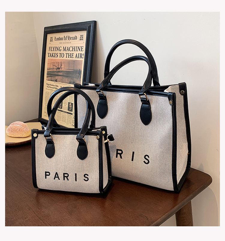 Nihaojewelry Wholesale Fashion Letter Paris Large Capacity Tote Bag display picture 67