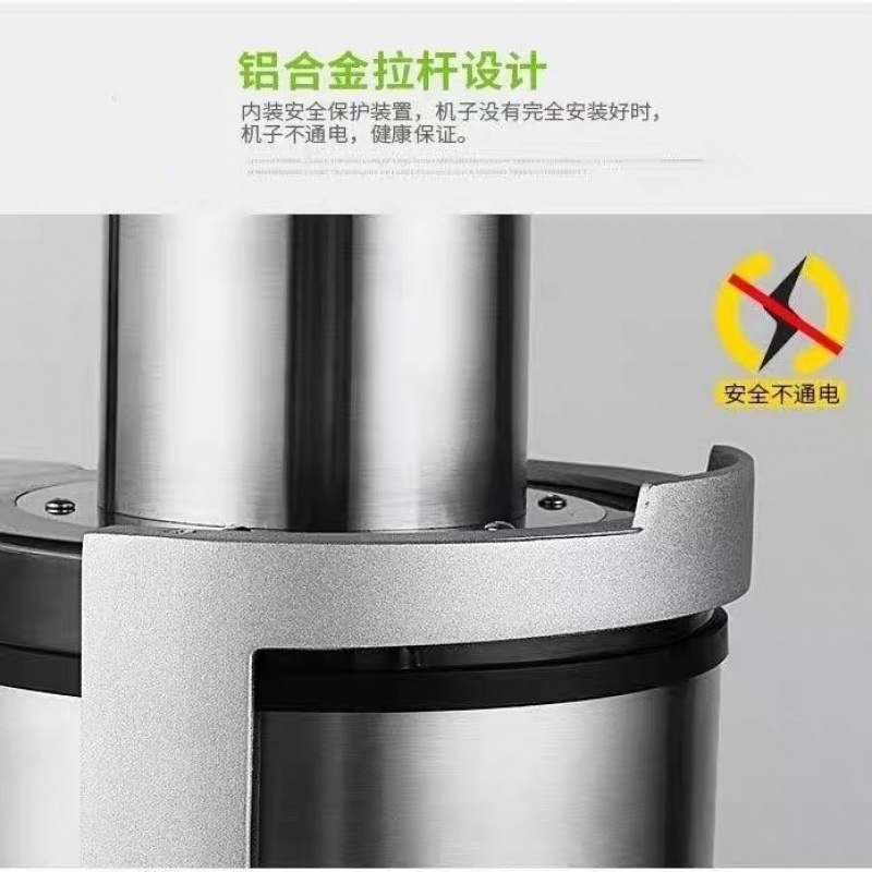 Exprensa de jugo comercial gran calibre sin cortar frutas y verduras tienda de té de leche jugo freidora exprensa de caña de azúcar doméstica