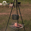 Camp Hanging pot outdoors Bonfire tripod Picnic pot Portable Camping Fire frame Cooking utensils Bracket Tripod