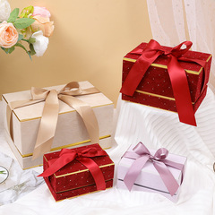 連れ合いの連れ合いの連れ合いのプレゼントの箱の高級感のシルクの贈り物の箱の結婚の喜糖の箱の誕生日の贈り物の包装箱の空の箱