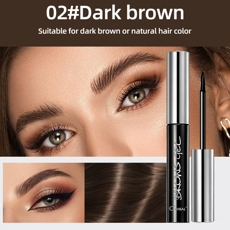 Д Detachable waterproof eyebrow dye, makeup remover, English, long-term effect, no smudge