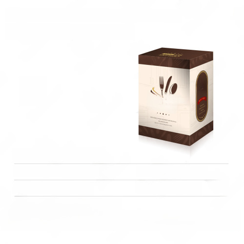 Stainless steel tableware set of 24 pieces for home use, knives, forks, spoons, gold storage rack, decorative box, gift box, cross-border manufacturer