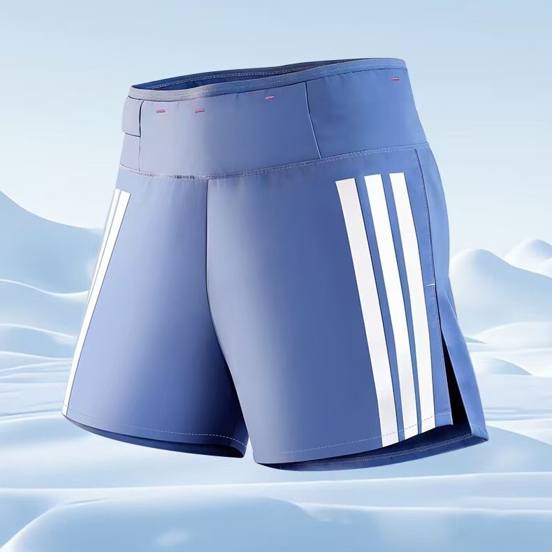 Running Shorts for Men and Women, Professional Marathon Track and Field Shorts with Lining, Quick-Dry Sports Shorts with Pockets and Waist Pouch, Kangaroo Shorts