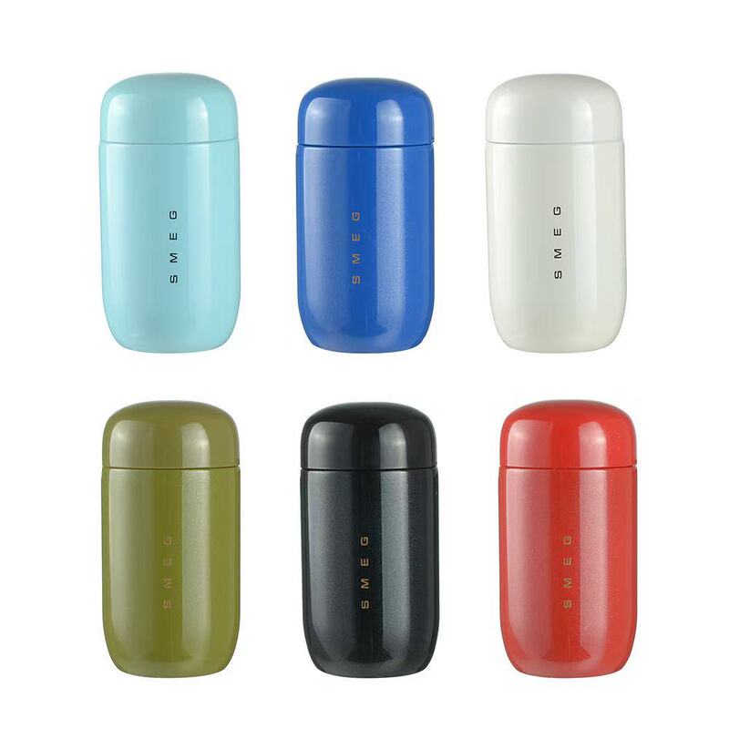New Cross-Border Smeg304 Stainless Steel Thermos Cup for Office Use, Suitable for Both Hot and Cold Beverages, Portable Coffee Cup, High-End Custom Model