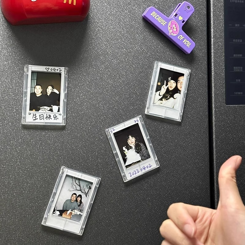 ポラロイド 3inch フォトフレーム磁気冷蔵庫ステッカークリエイティブ 3inch 写真ディスプレイデスクトップ装飾装飾品小さなカード写真|undefined
