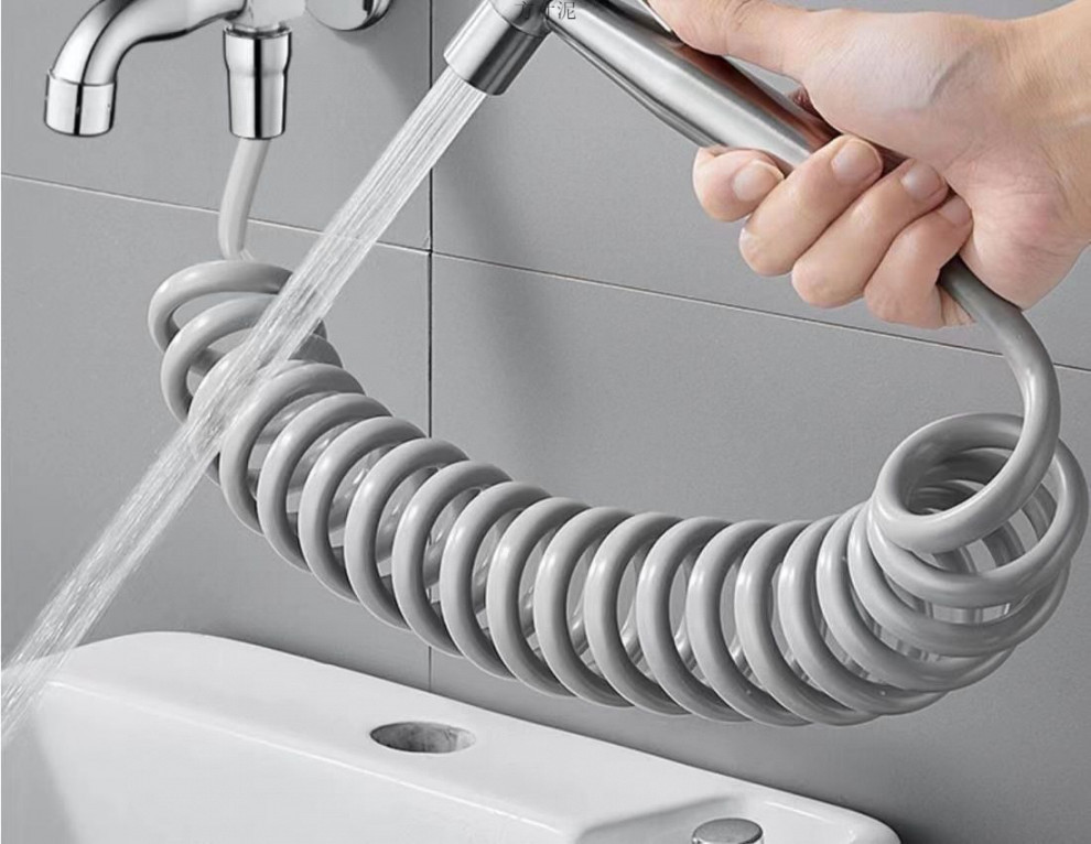 Faucet spray gun, high-pressure flushing water gun, bathroom flushing toilet, pressurized nozzle, toilet companion, multi-purpose faucet Specification drawing