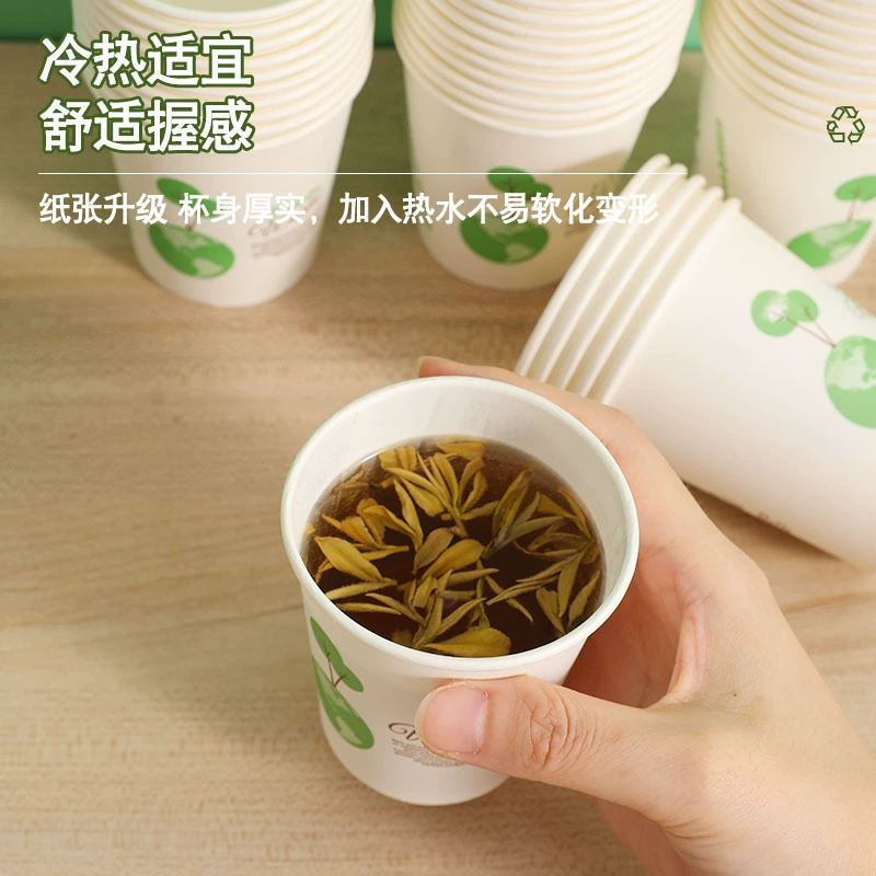 Disposable hot and cold tea cup for commercial use, increased thickness