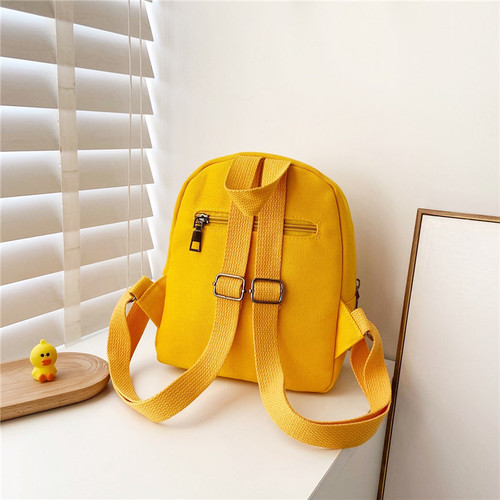Children's Bags 1-3-5 Years Old Girls Canvas Backpack Cute Cartoon Girl Backpack Baby Kindergarten School Bag
