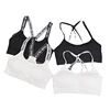 Underwear, sports tube top, bra, T-shirt, English, lifting effect, for running, beautiful back